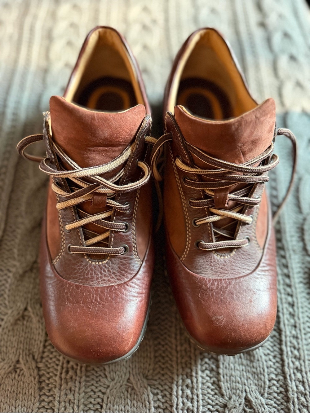 Born Tribune Men's Brown Leather Comfort Oxford Shoes Lace Up Size 11 M6197